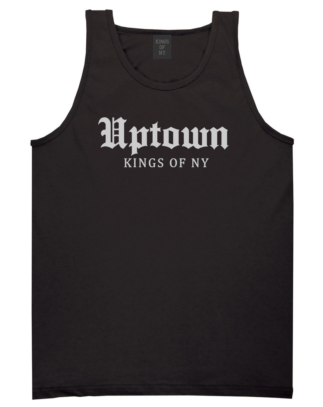 Uptown Old English Mens Tank Top Shirt Black by Kings Of NY