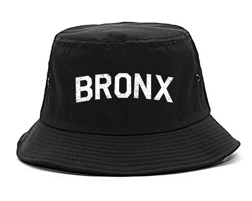 Vintage Bronx New York Mens Bucket Hat Black