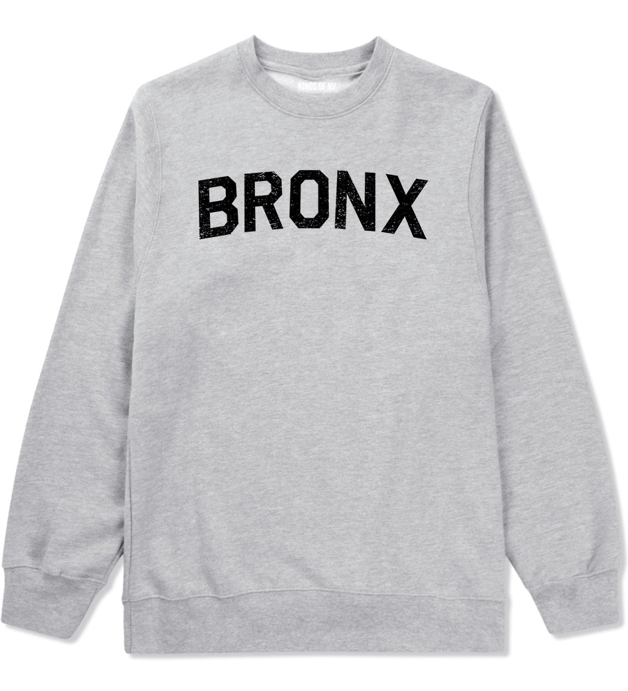 Vintage Bronx New York Mens Crewneck Sweatshirt Grey