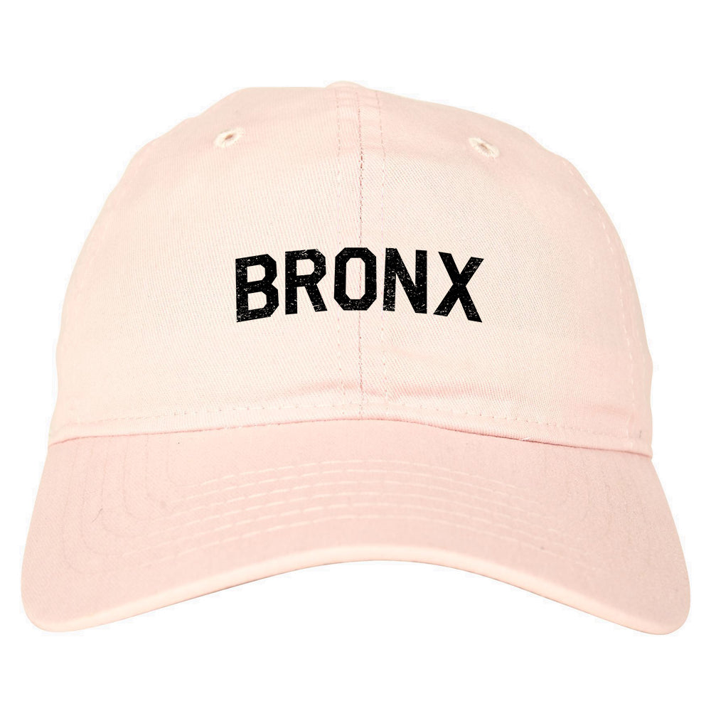 Vintage Bronx New York Mens Dad Hat Pink