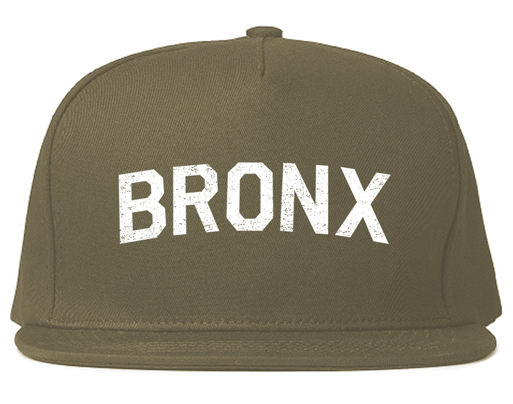 Vintage Bronx New York Mens Snapback Hat Grey
