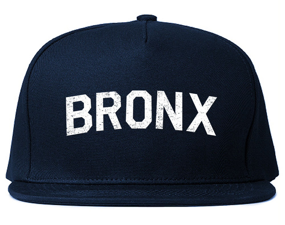 Vintage Bronx New York Mens Snapback Hat Navy Blue