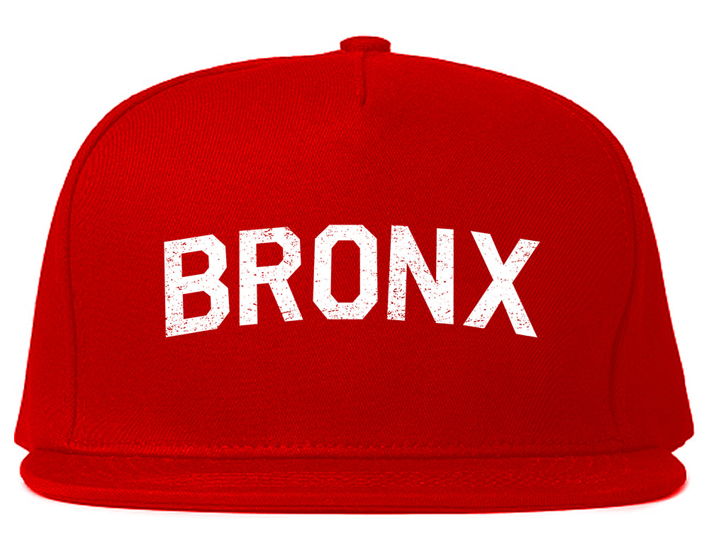 Vintage Bronx New York Mens Snapback Hat Red