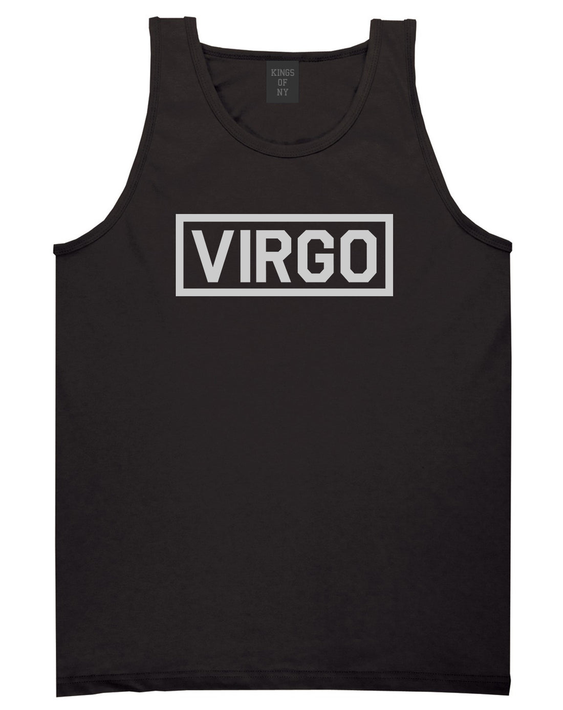 Virgo Horoscope Sign Mens Black Tank Top Shirt by KINGS OF NY