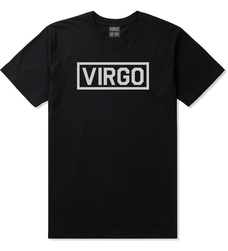 Virgo Horoscope Sign Mens Black T-Shirt by KINGS OF NY