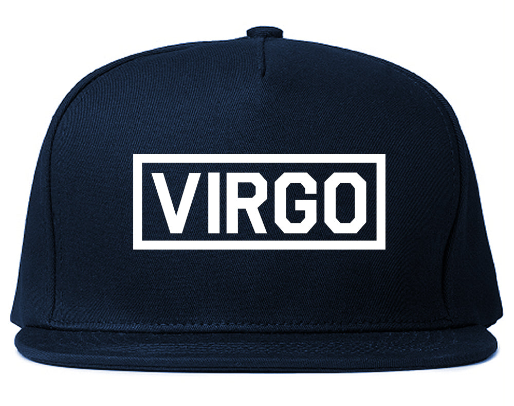 Virgo_Horoscope_Sign Navy Blue Snapback Hat