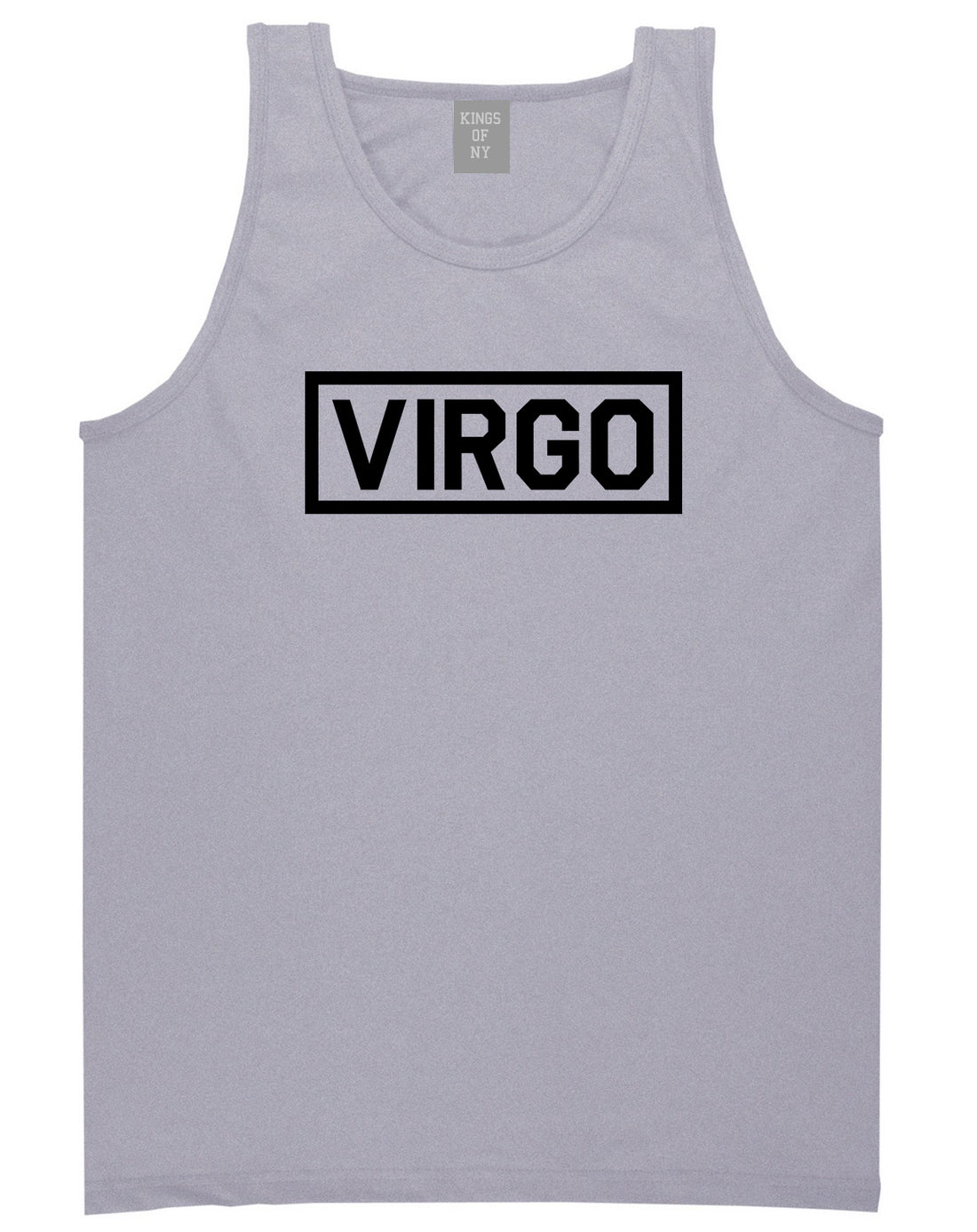 Virgo Horoscope Sign Mens Grey Tank Top Shirt by KINGS OF NY