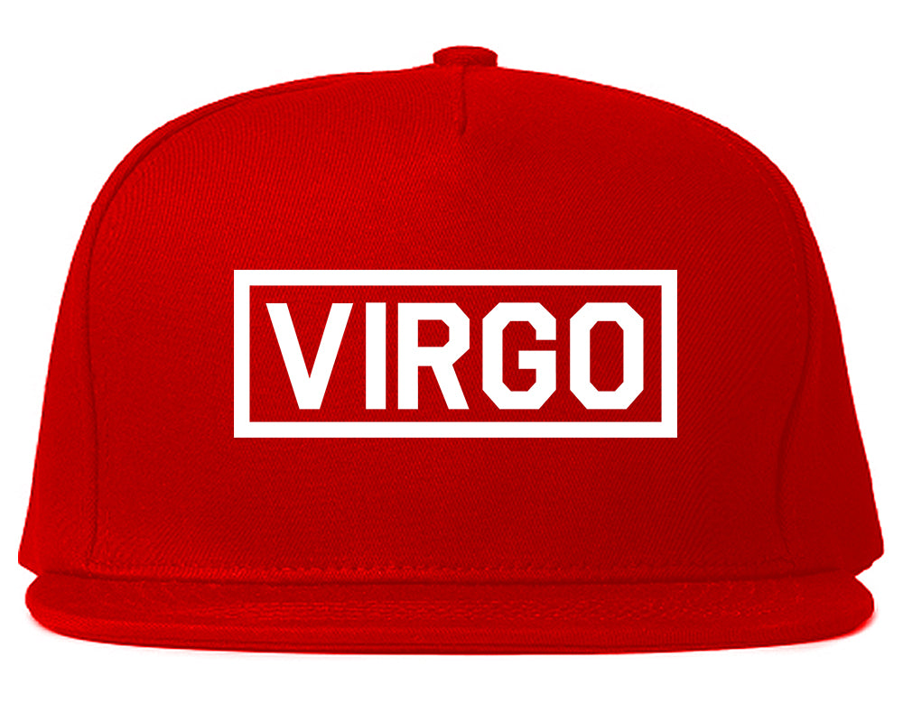 Virgo_Horoscope_Sign Red Snapback Hat