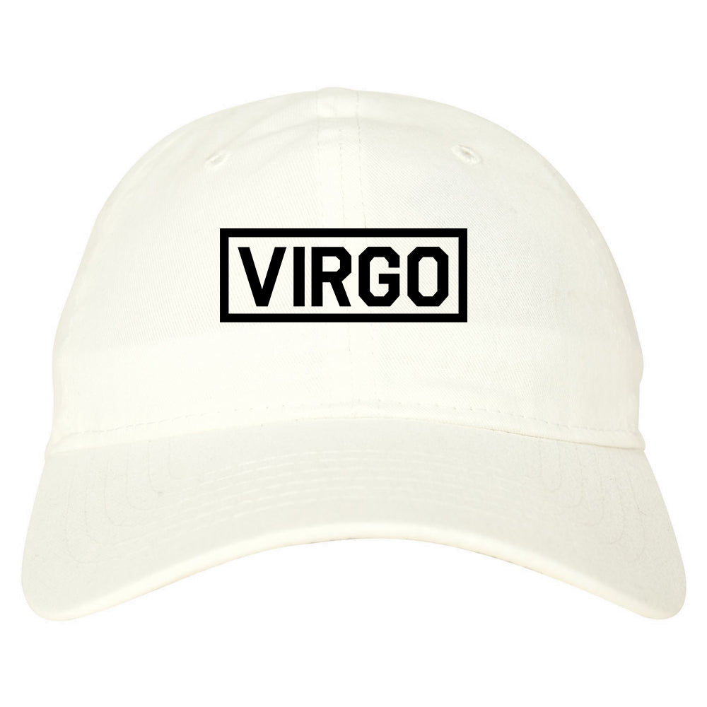 Virgo_Horoscope_Sign White Dad Hat