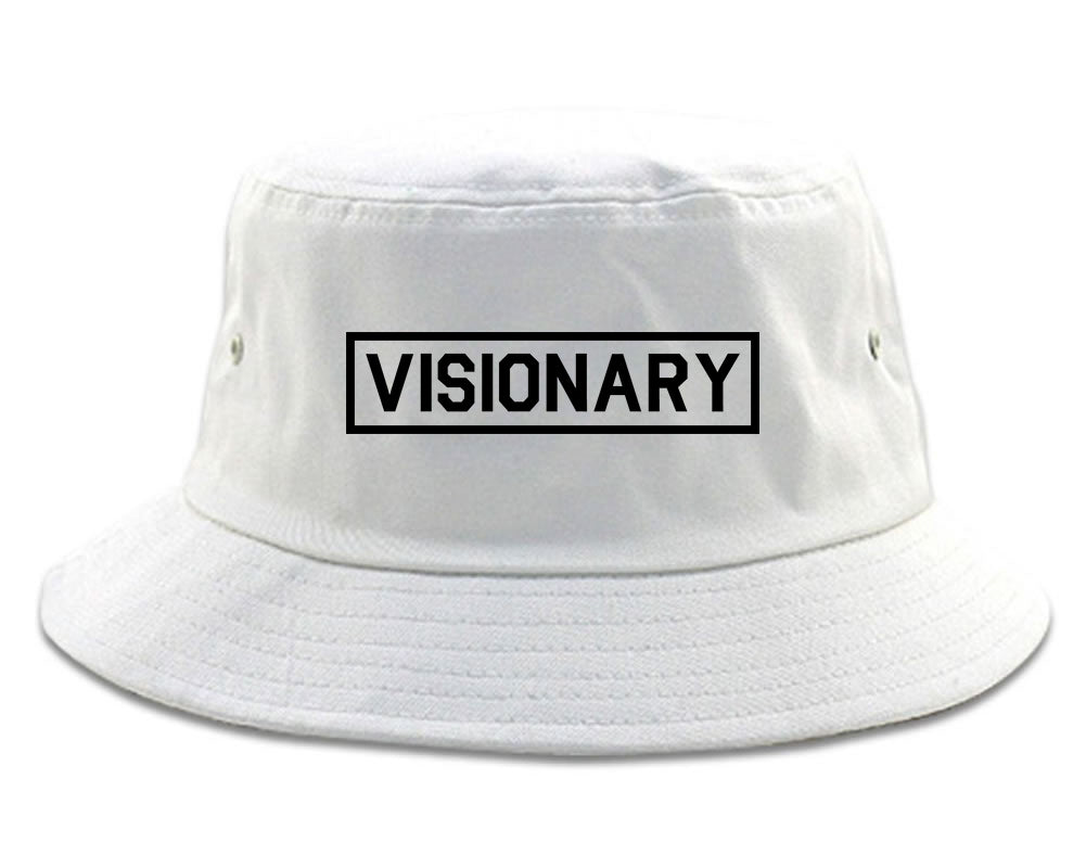 Visionary Box Mens Bucket Hat White