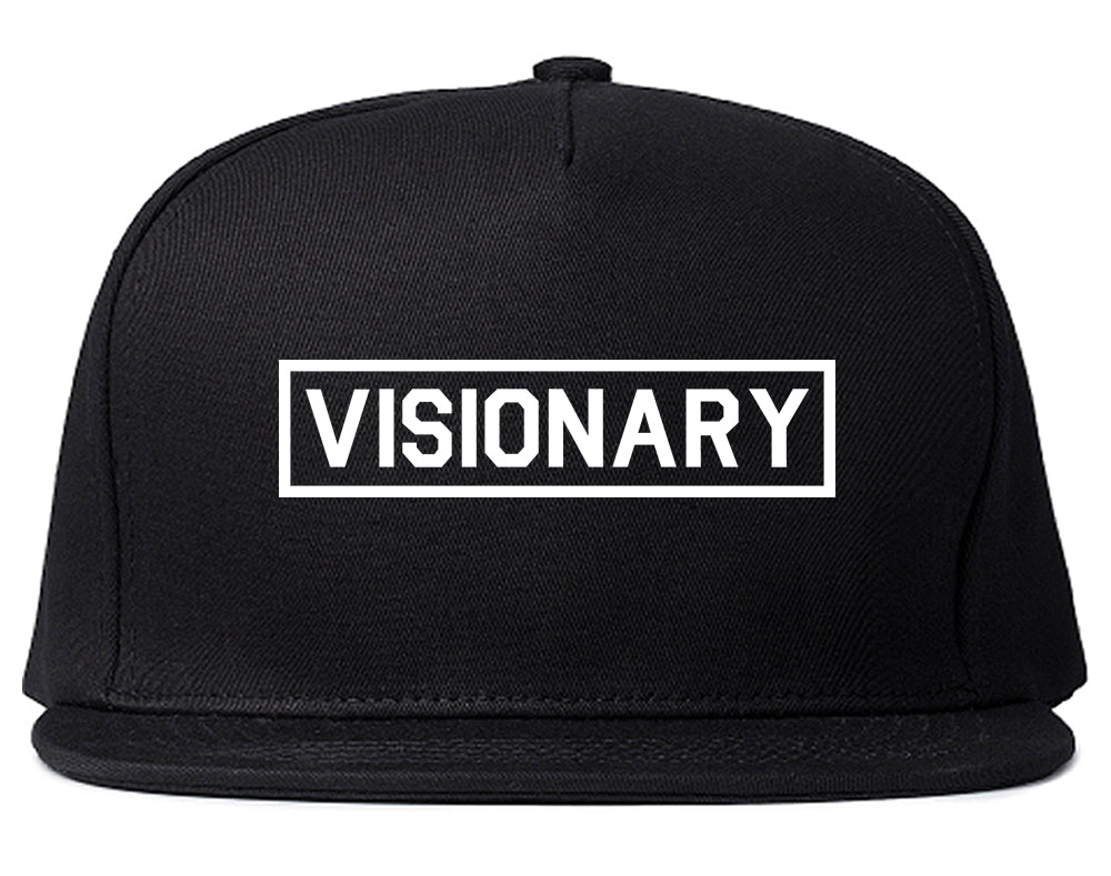 Visionary Box Mens Snapback Hat Black