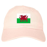 Wales Flag Country Chest Dad Hat Baseball Cap Pink