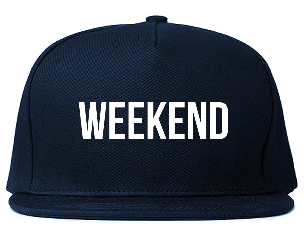 Weekend Mens Blue Snapback Hat by Kings Of NY