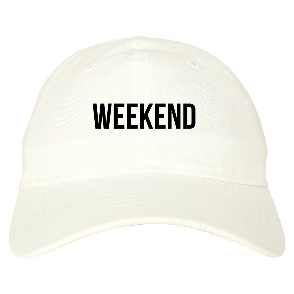 Weekend Mens White Snapback Hat by Kings Of NY