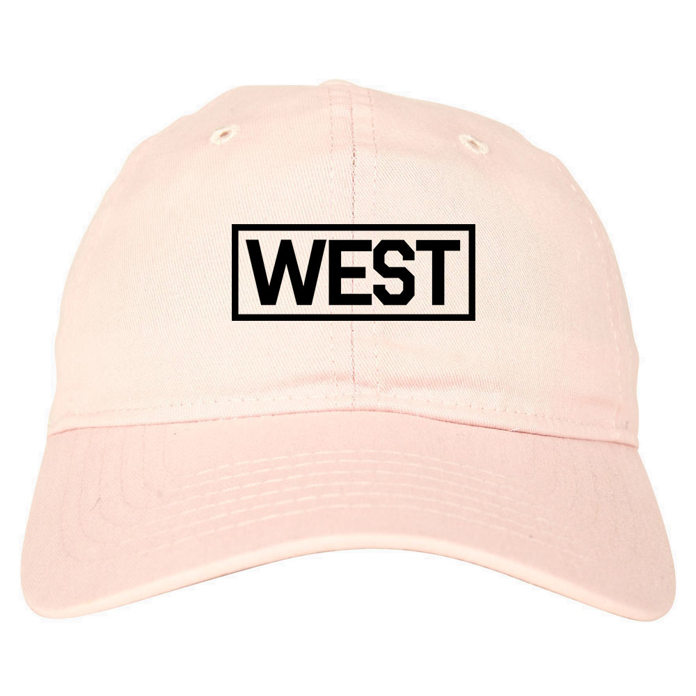 West_Box_Logo Mens Pink Snapback Hat by Kings Of NY