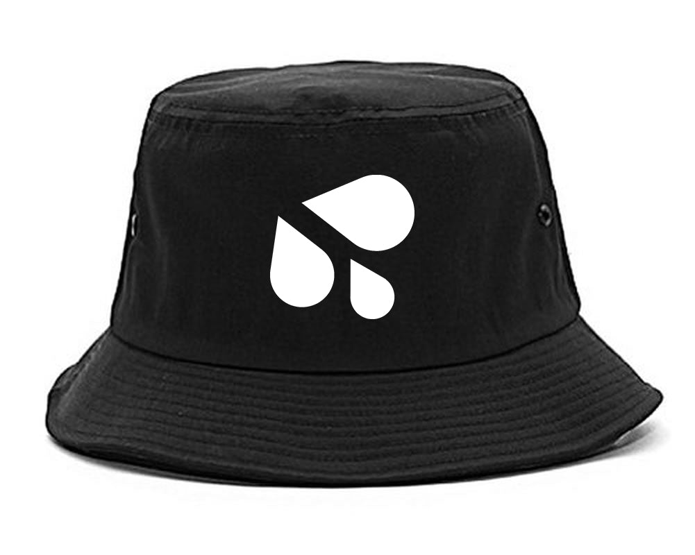 Wet_Splashing_Sweat_Emoji_Chest Mens Black Bucket Hat by Kings Of NY