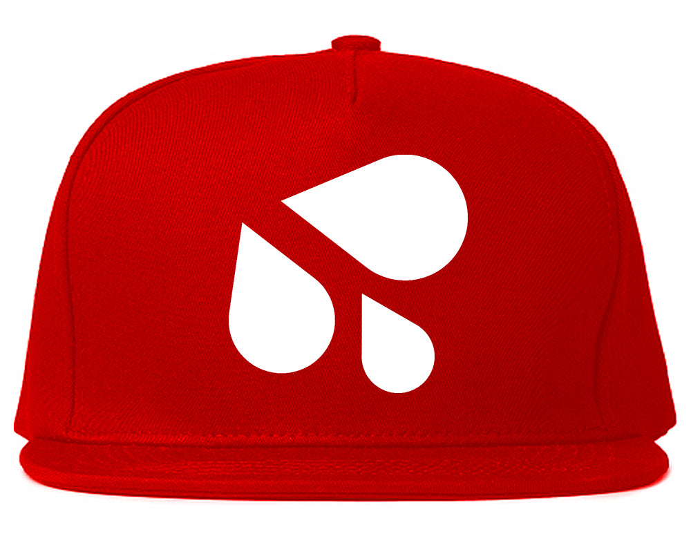 Wet_Splashing_Sweat_Emoji_Chest Mens Red Snapback Hat by Kings Of NY