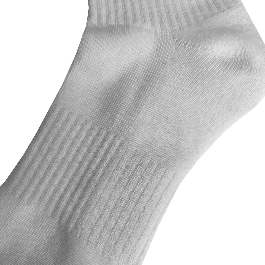 White Classic Logo Men's Quarter Ankle Socks