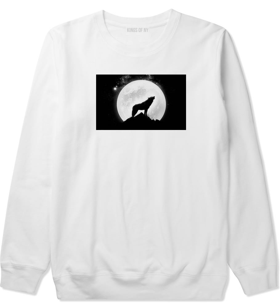 Wolf Howling Moon Crewneck Sweatshirt