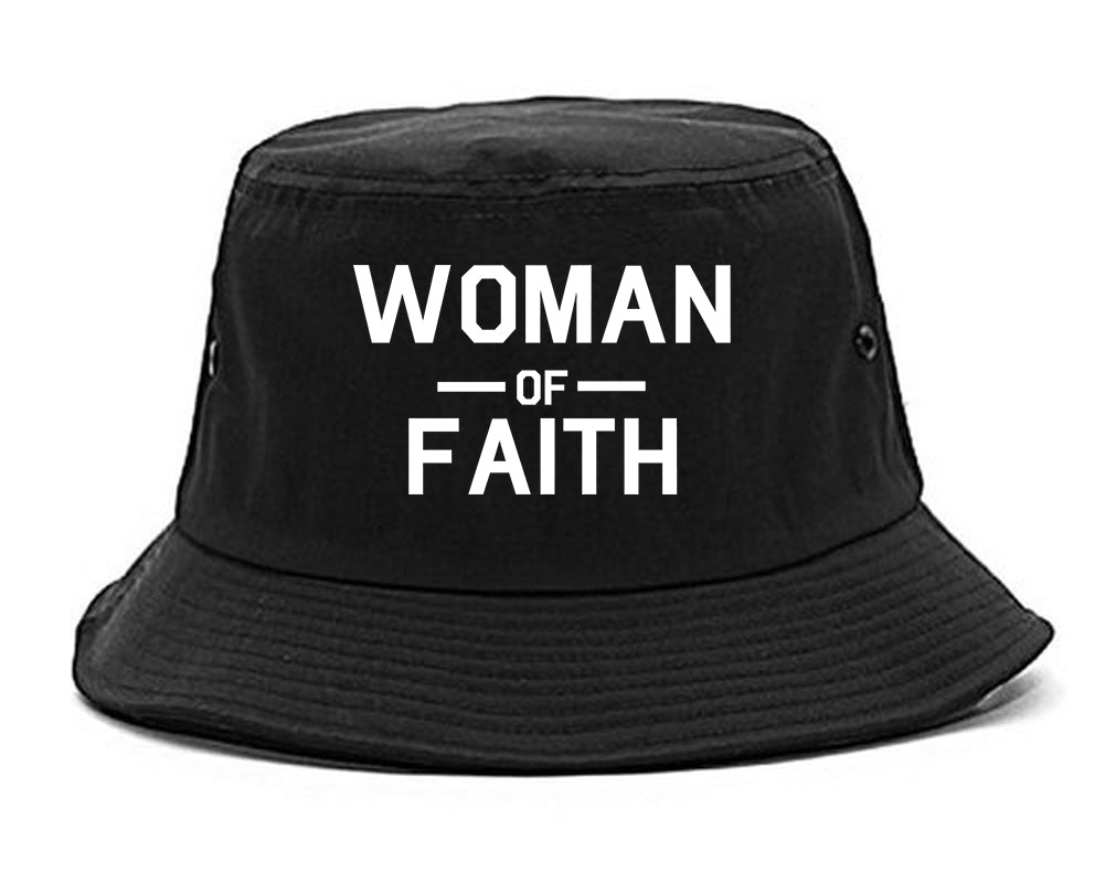 Woman_Of_Faith_God Black Bucket Hat