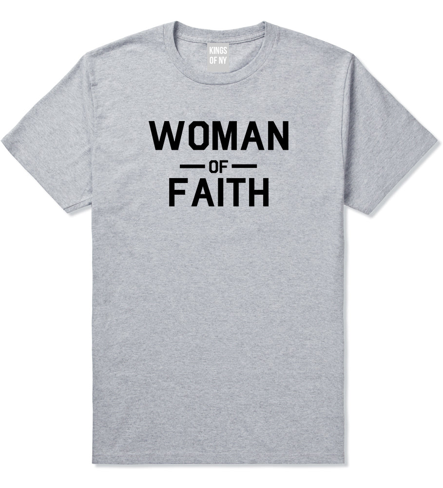 Woman Of Faith God Mens Grey T-Shirt by KINGS OF NY