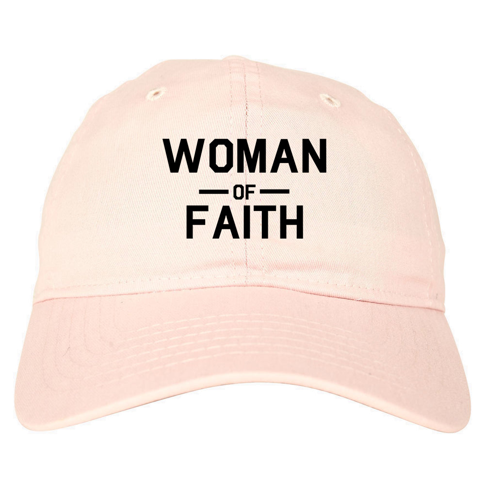 Woman_Of_Faith_God Pink Dad Hat