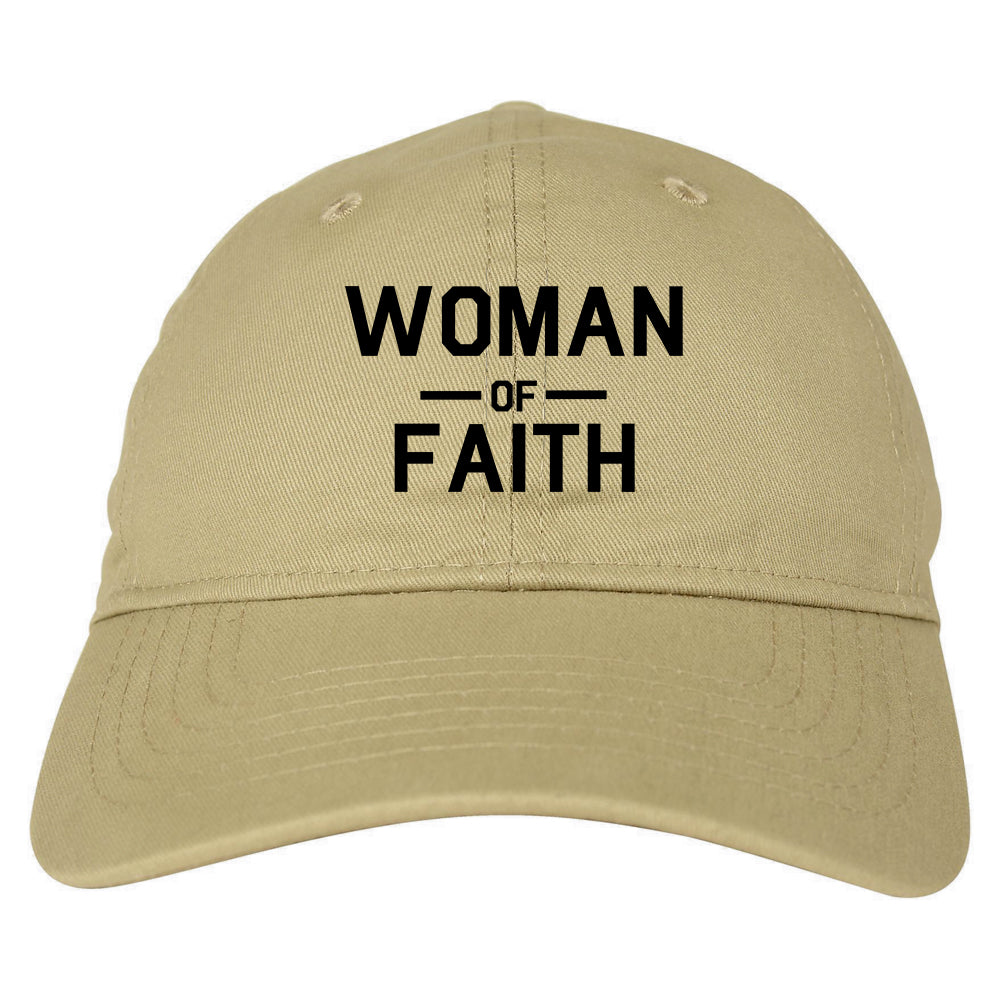 Woman_Of_Faith_God Tan Dad Hat