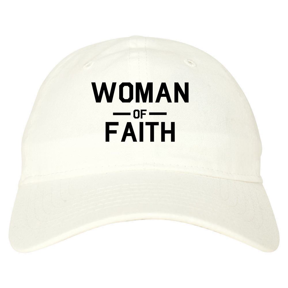 Woman_Of_Faith_God White Dad Hat