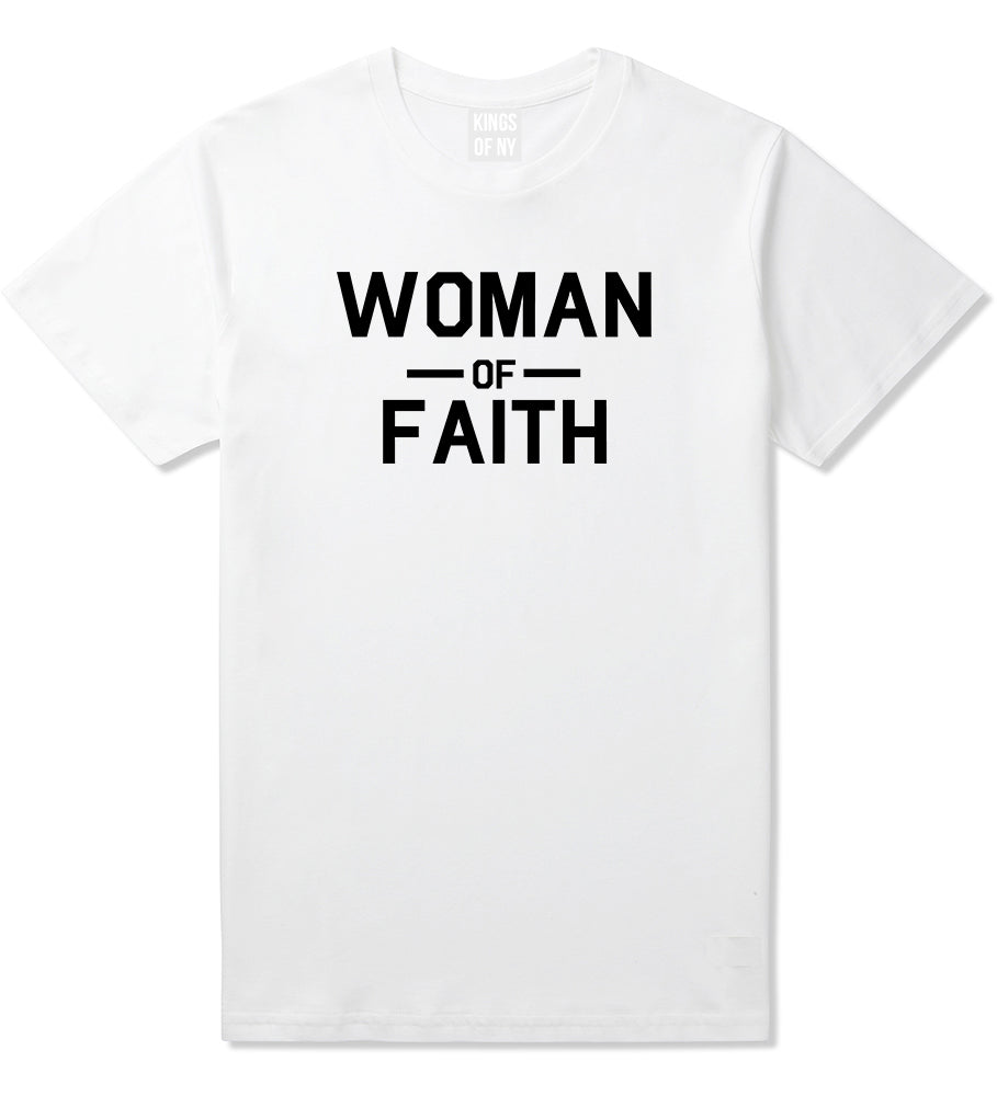 Woman Of Faith God Mens White T-Shirt by KINGS OF NY