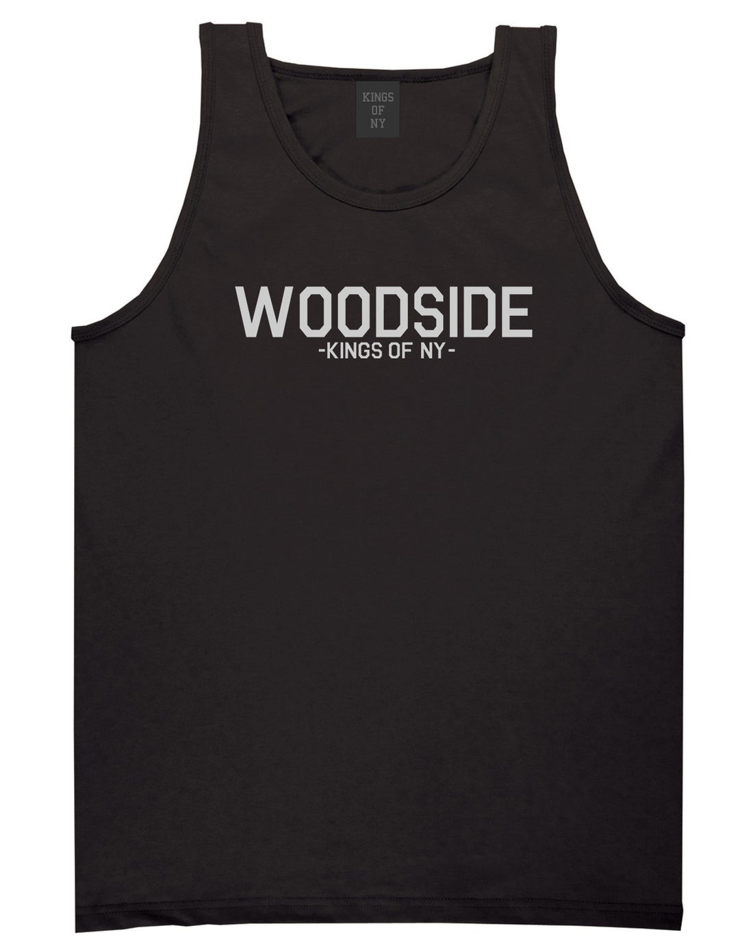Woodside Queens New York Mens Tank Top Shirt Black