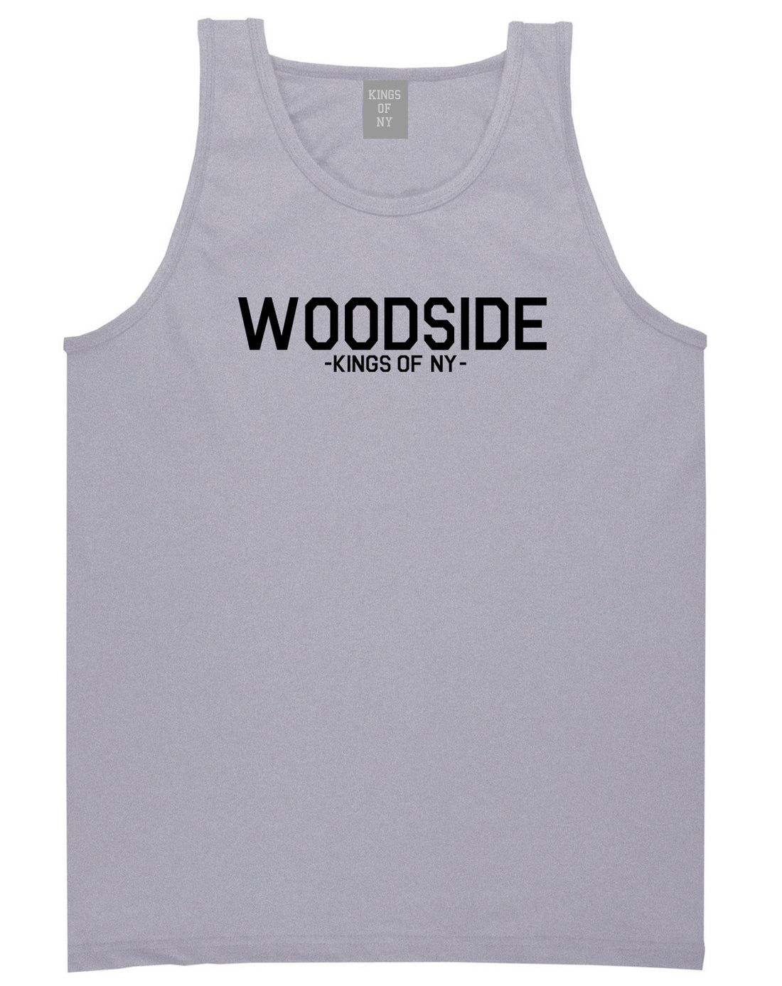 Woodside Queens New York Mens Tank Top Shirt Grey