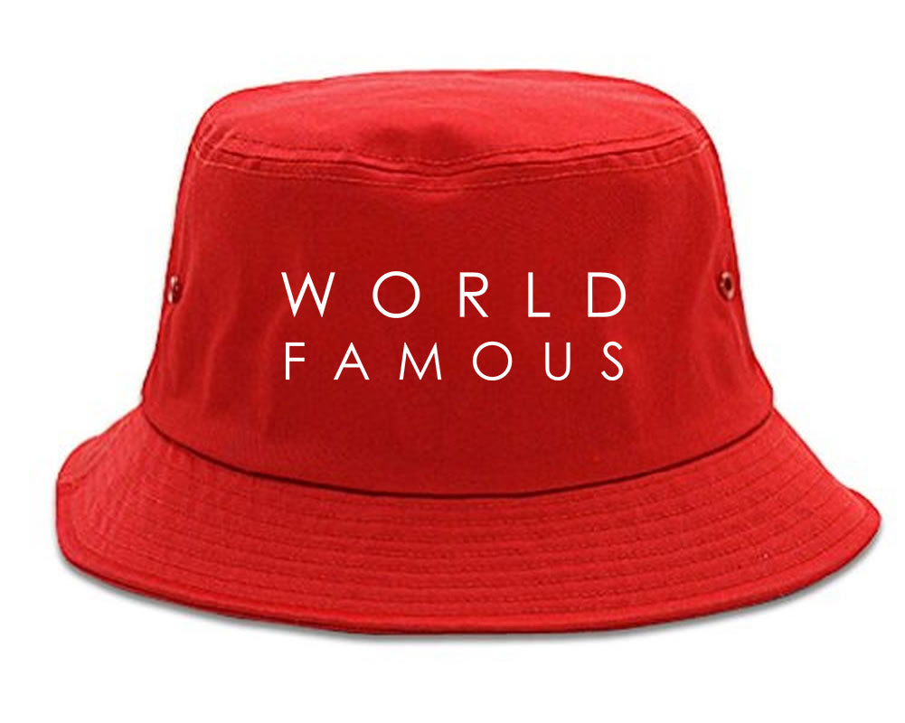 World_Famous Red Bucket Hat