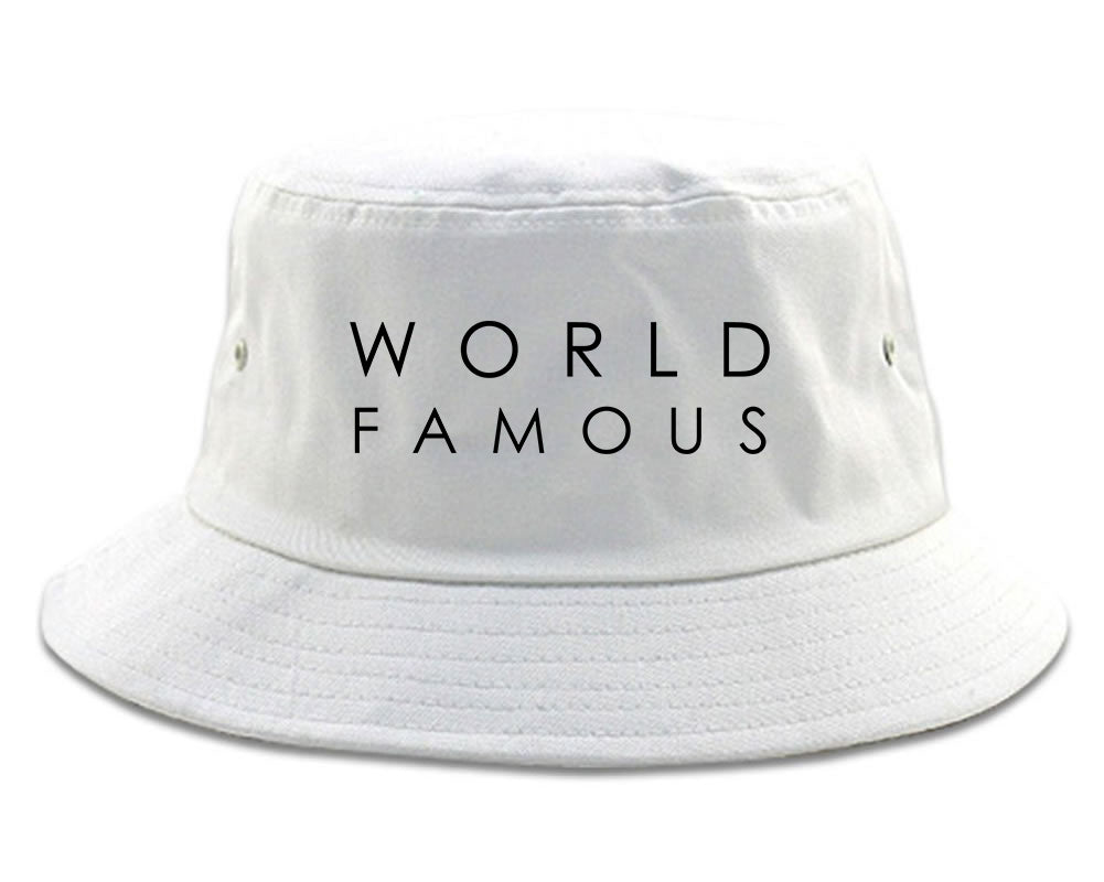 World_Famous White Bucket Hat