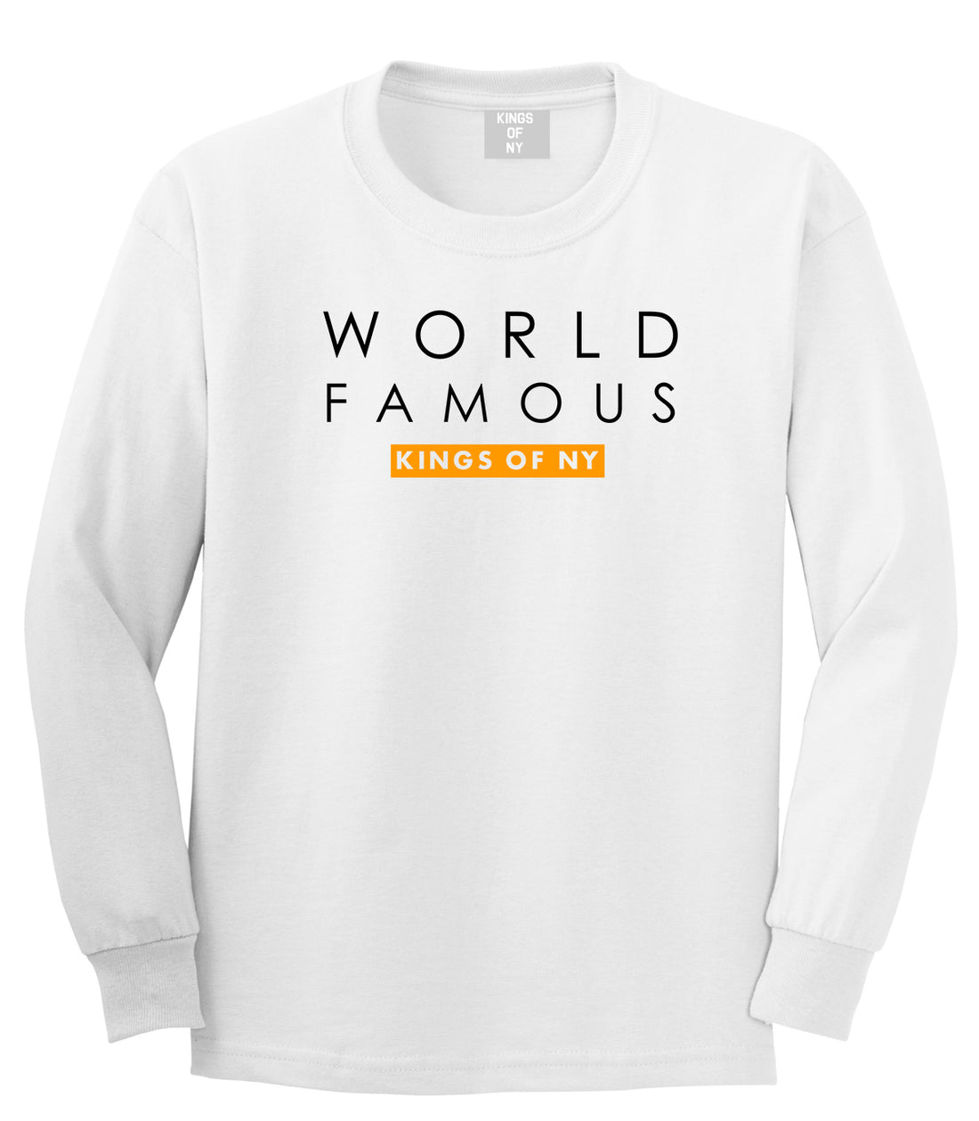 World Famous Long Sleeve T-Shirt in White