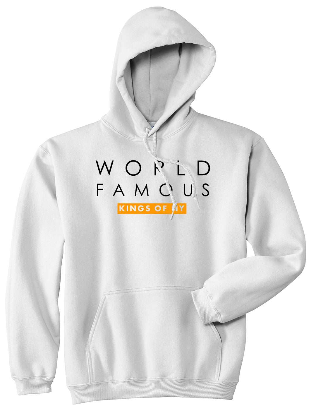 World Famous Pullover Hoodie in White