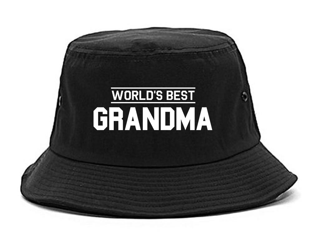 Worlds Best Grandma Gift Mens Snapback Hat Black
