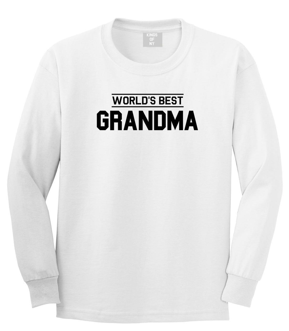 Worlds Best Grandma Gift Mens Long Sleeve T-Shirt White