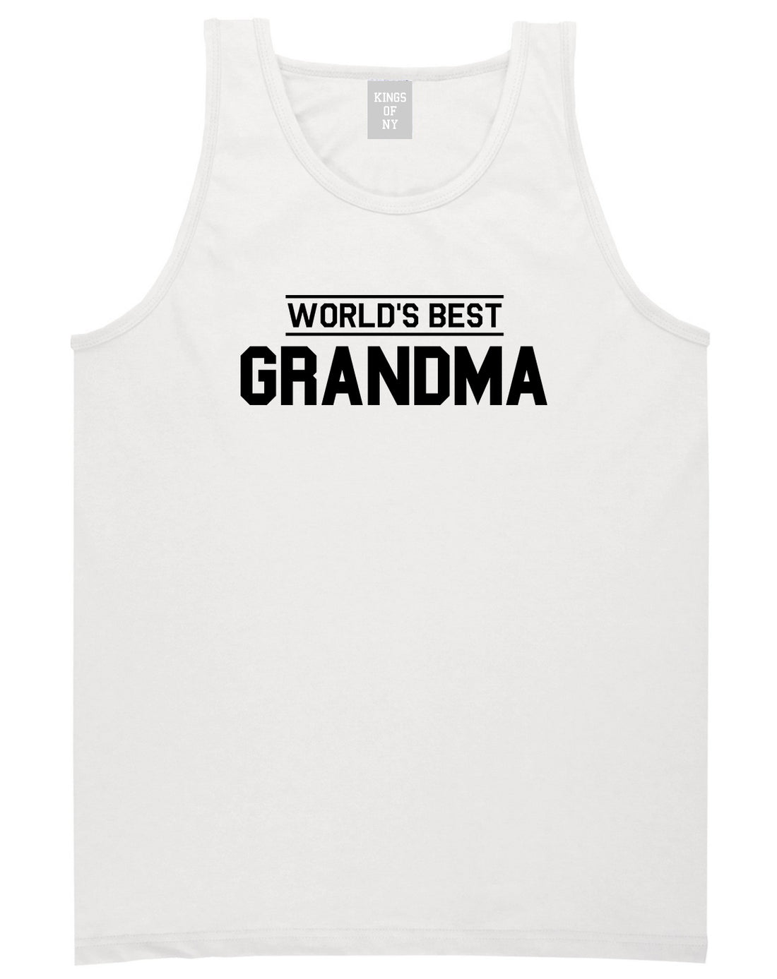 Worlds Best Grandma Gift Mens Tank Top Shirt White