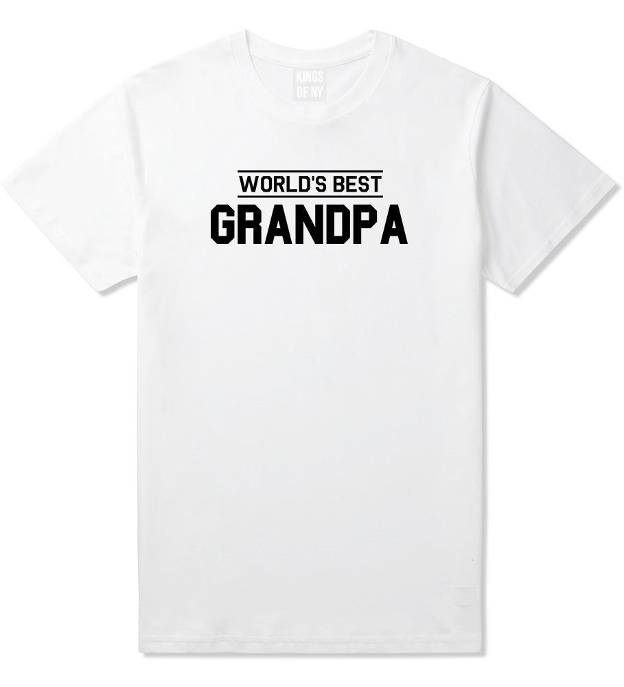 Worlds Best Grandpa Gift Mens T Shirt White