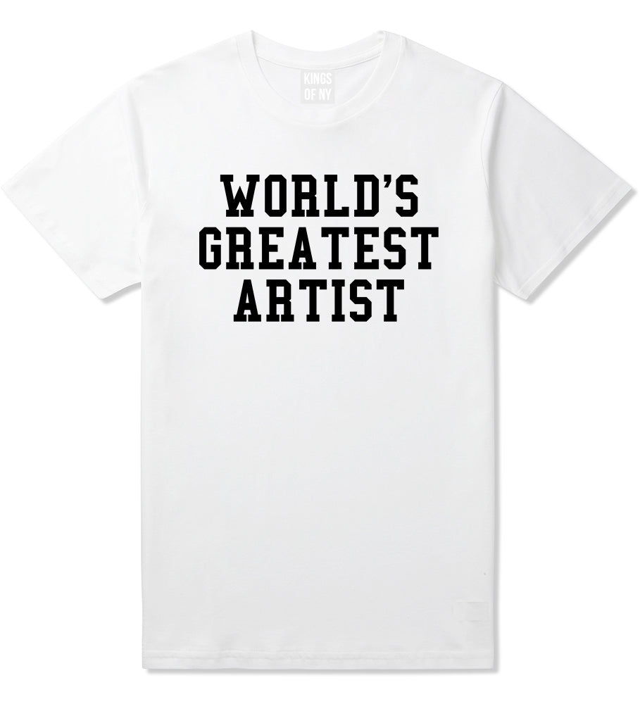 Worlds Greatest Artist Art Graphic Designer Mens T-Shirt White