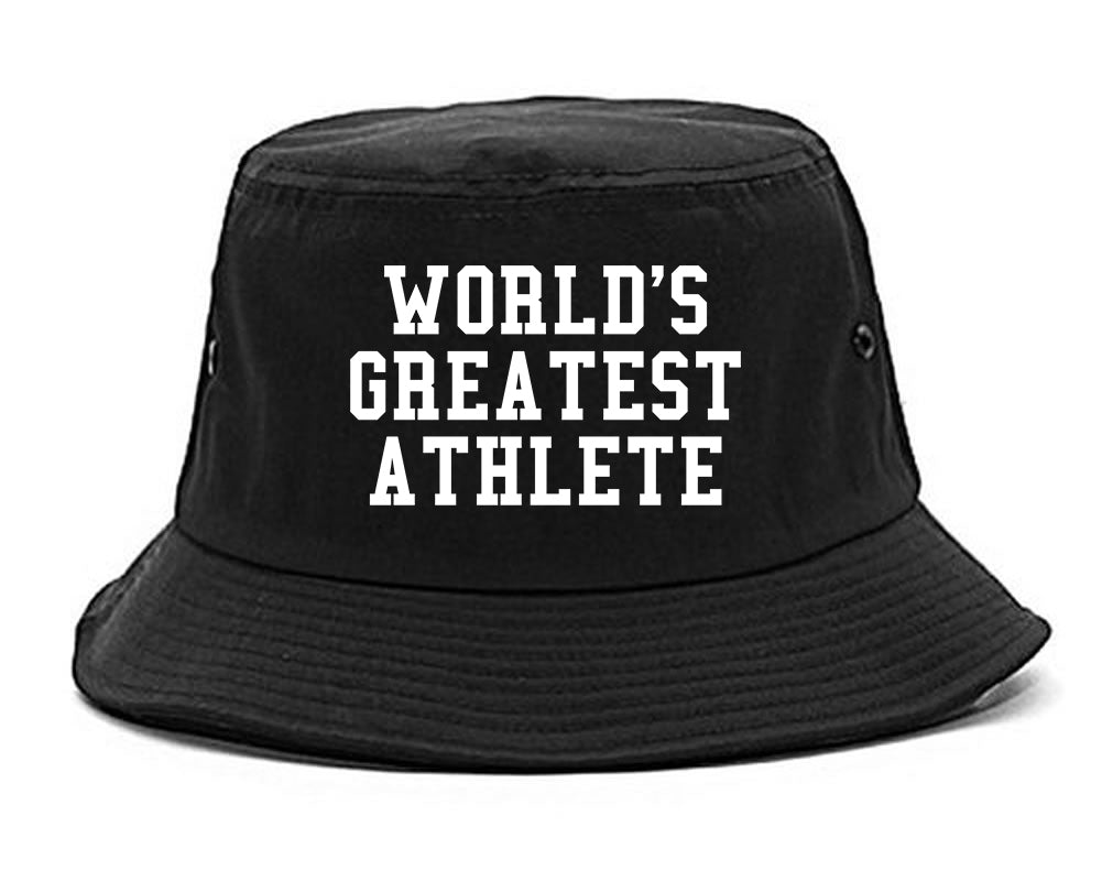 Worlds Greatest Athlete Funny Sports Mens Bucket Hat Black