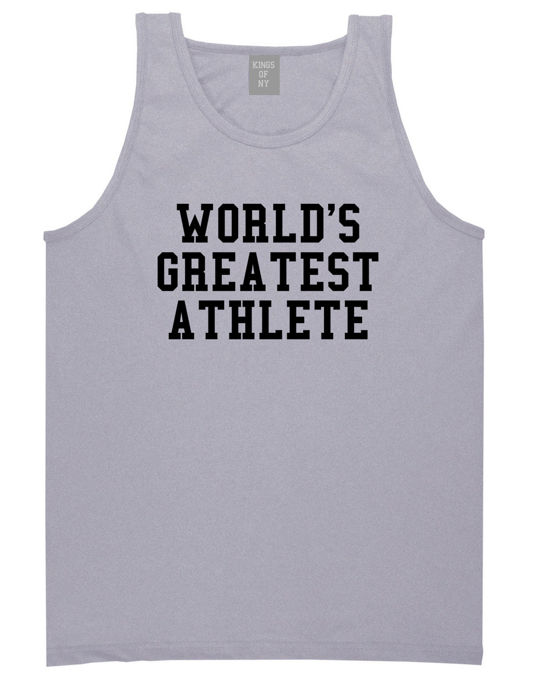 Worlds Greatest Athlete Funny Sports Mens Tank Top T-Shirt Grey