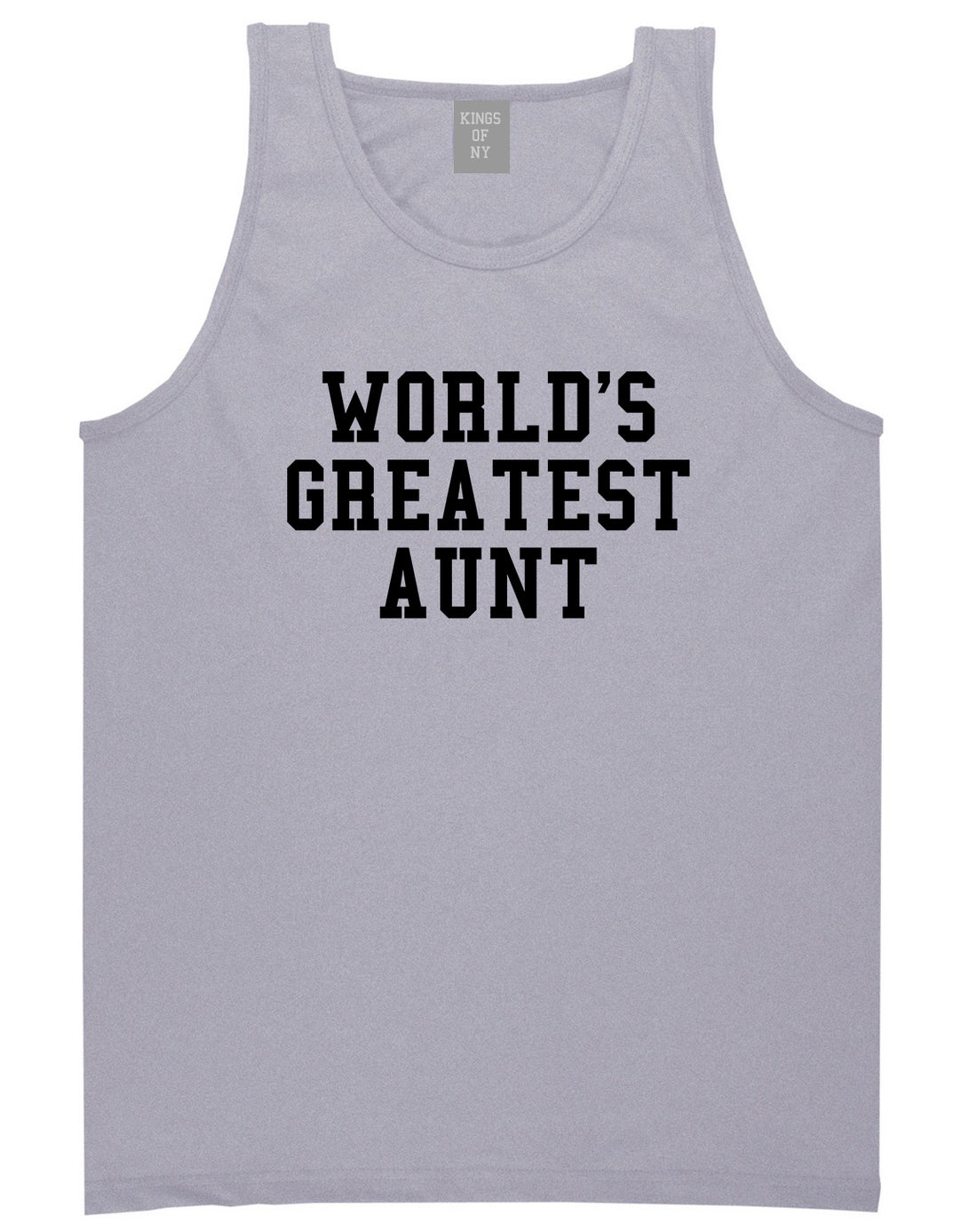 Worlds Greatest Aunt Auntie Birthday Gift Mens Tank Top T-Shirt Grey