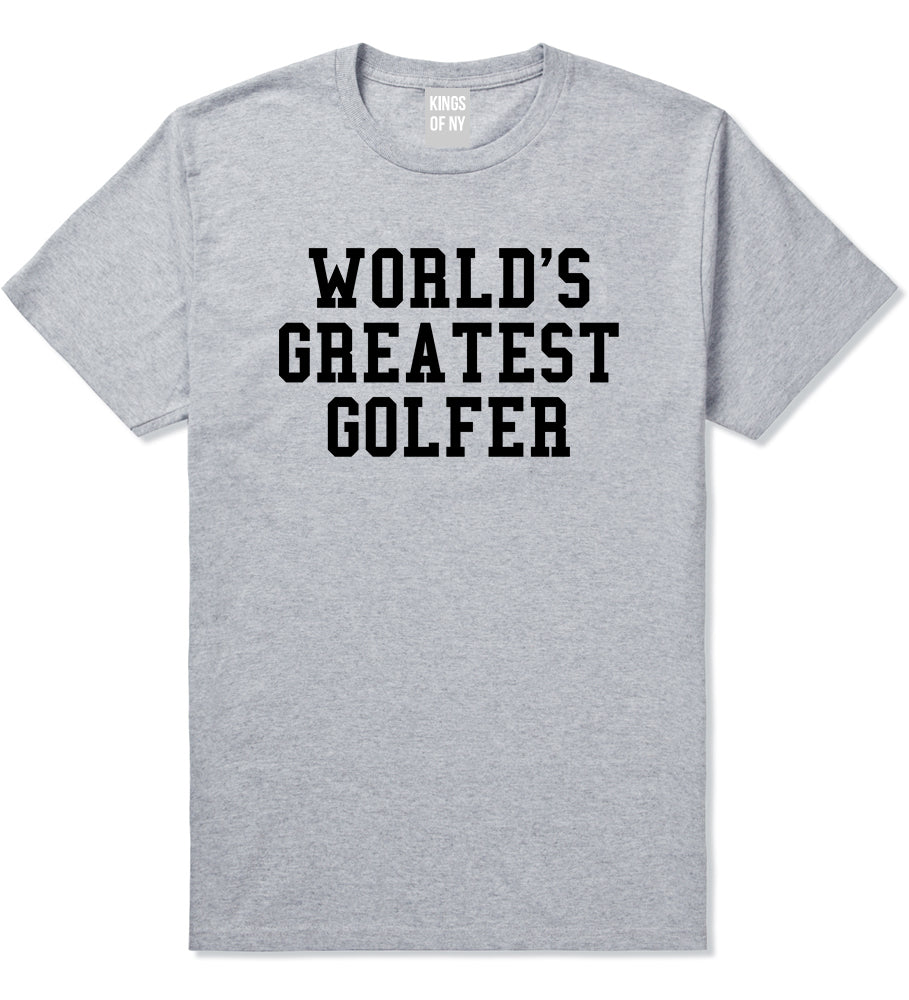 Worlds Greatest Golfer Funny Golf Mens T-Shirt Grey