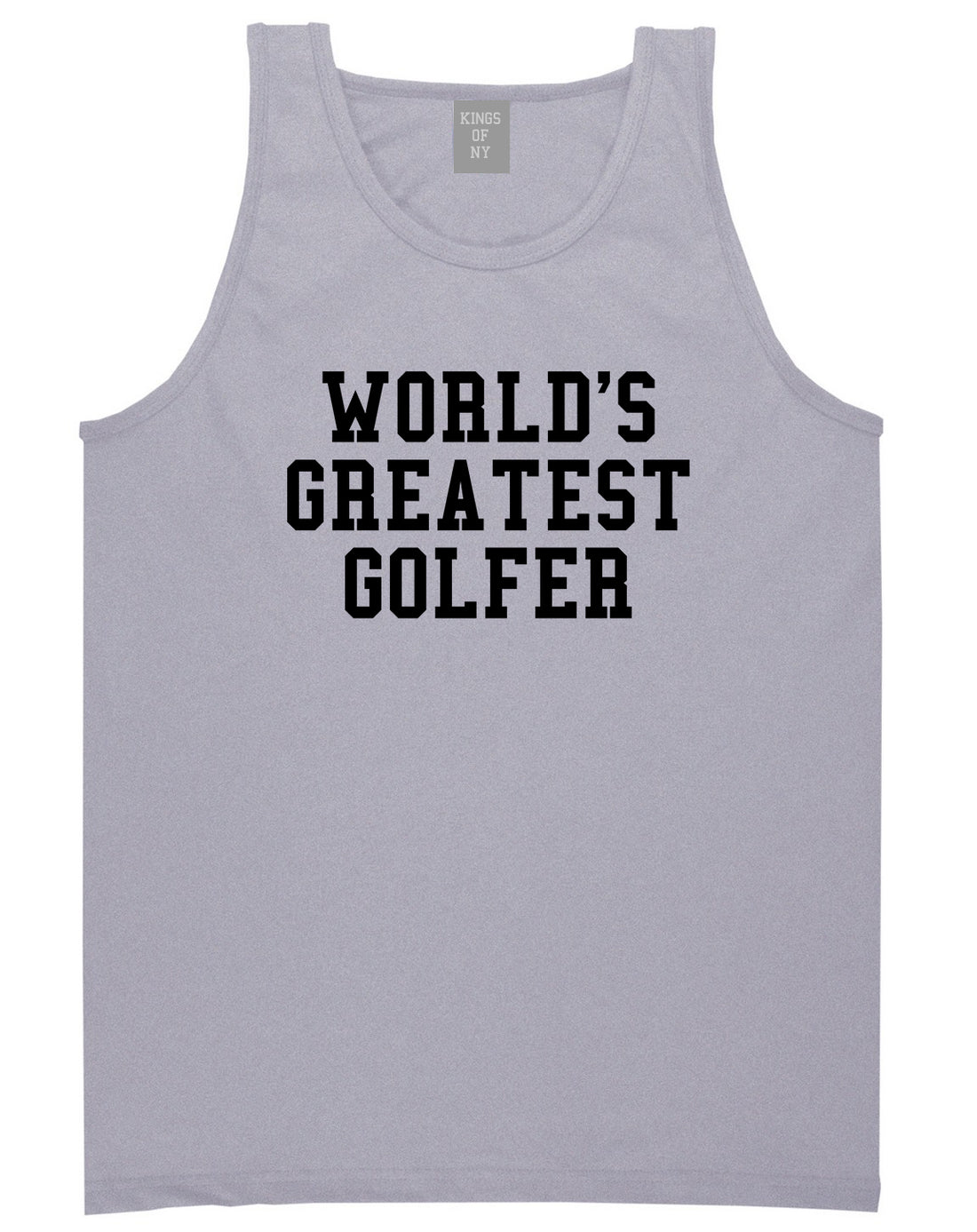 Worlds Greatest Golfer Funny Golf Mens Tank Top T-Shirt Grey