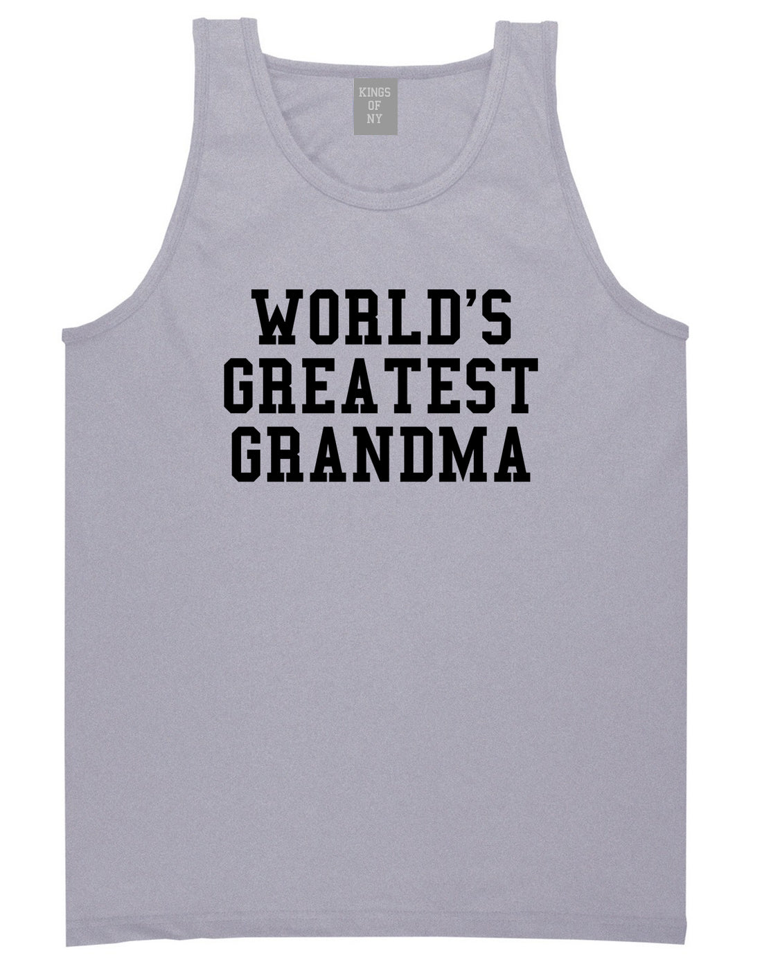 Worlds Greatest Grandma Birthday Gift Mens Tank Top T-Shirt Grey