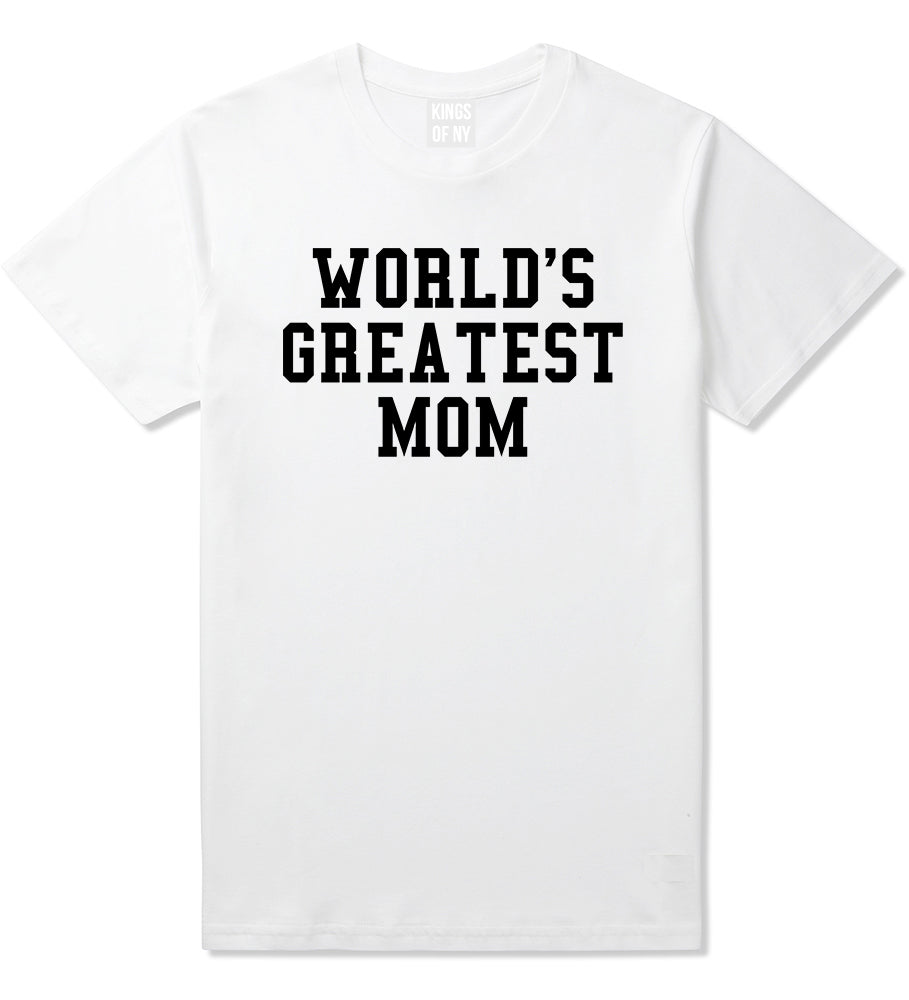 Worlds Greatest Mom Mothers Day Mens T-Shirt White
