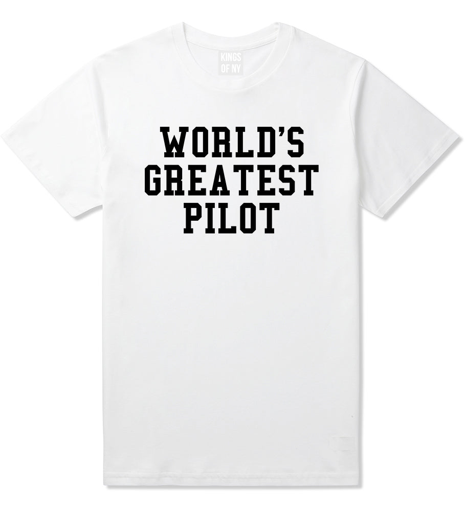 Worlds Greatest Pilot Mens T-Shirt White