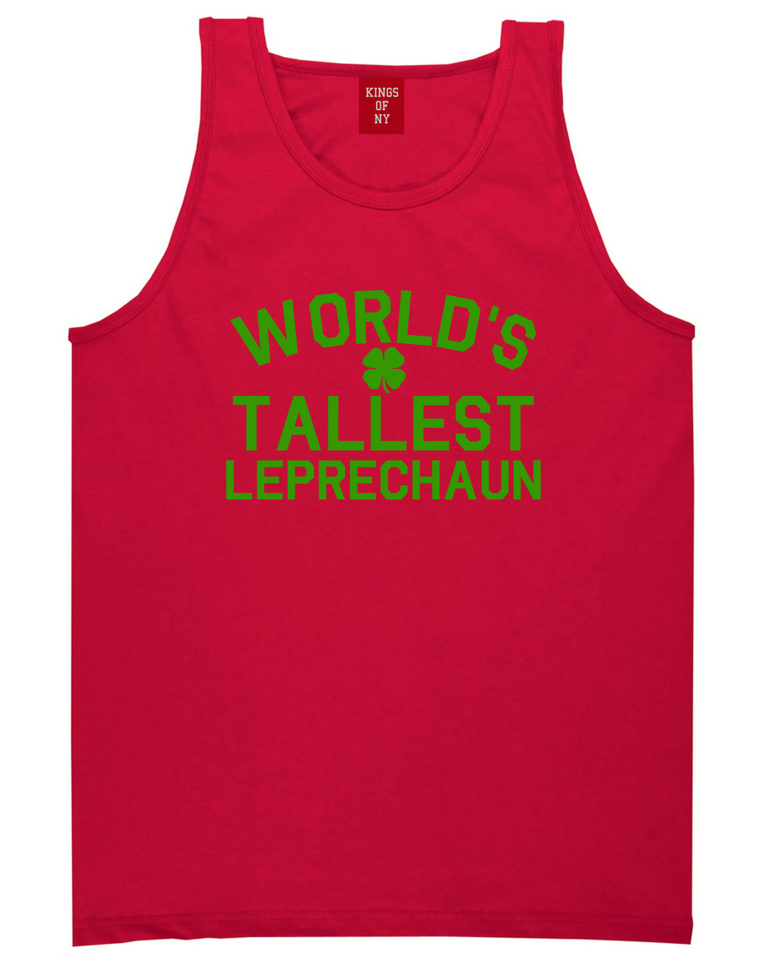 Worlds Tallest Leprechaun Funny St Patricks Day Mens Tank Top T-Shirt Red