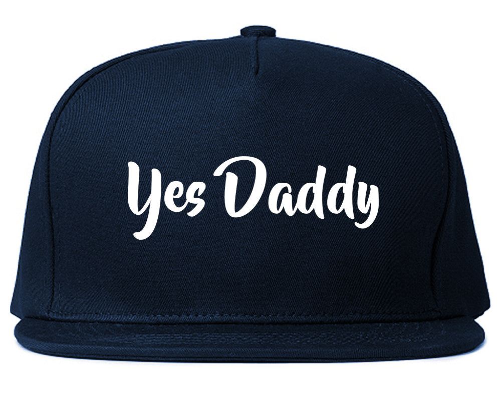 Yes Daddy Snapback Hat Blue